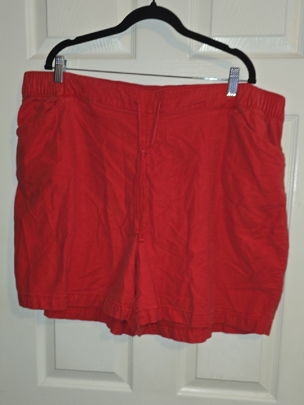 Lane Bryant Bright Red Drawstring Casual Shorts